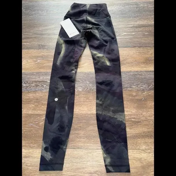 Lululemon Wunder Train High Rise 28” Ink Islands Burnside Multi Size 2 NWT - Picture 3 of 7